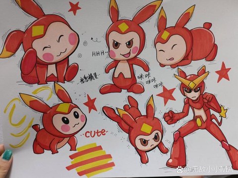 怎么画赛尔号精灵小米